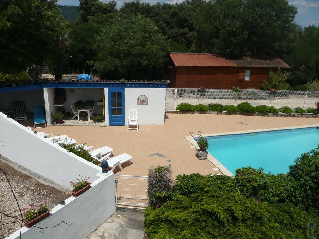 Gites De Plos Appart Chalet Piscine Spa Anduze Luaran gambar