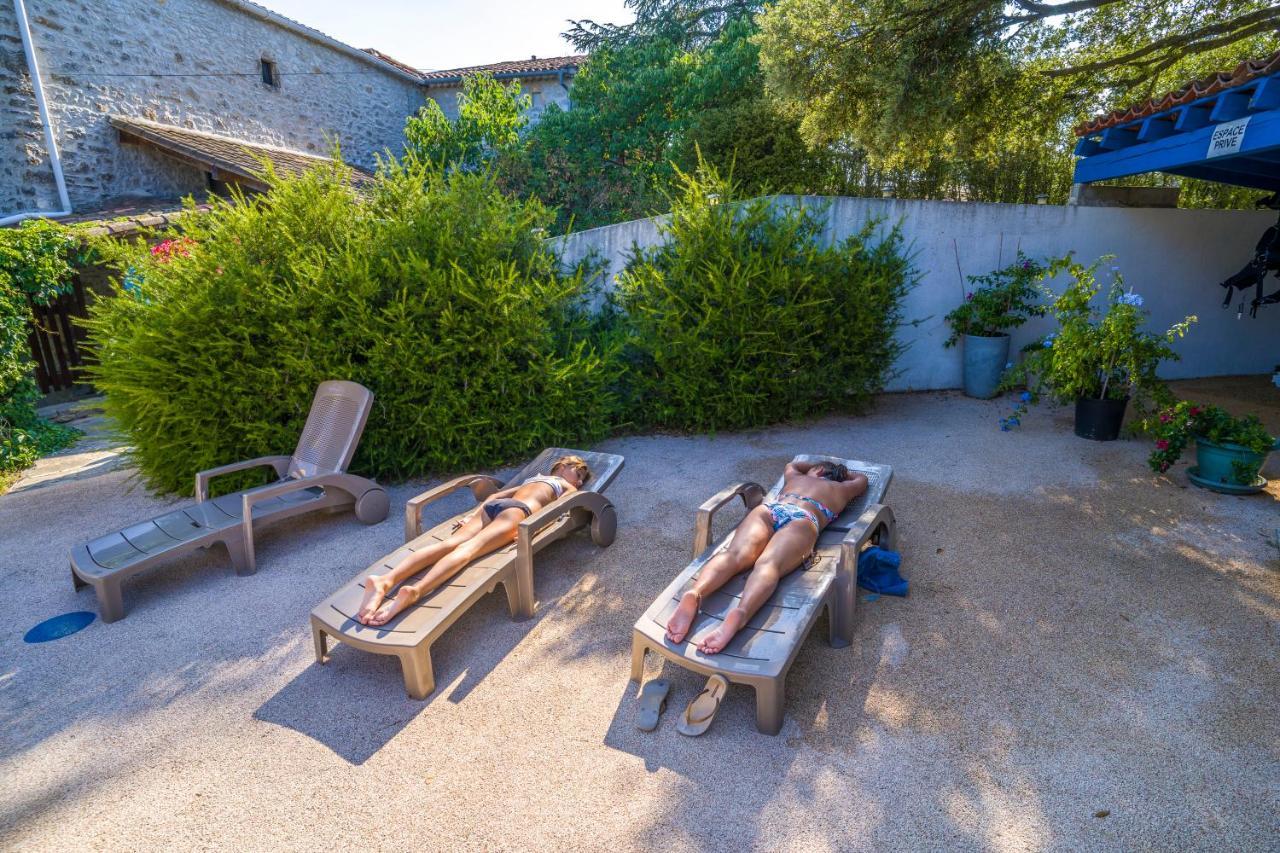 Gites De Plos Appart Chalet Piscine Spa Anduze Luaran gambar