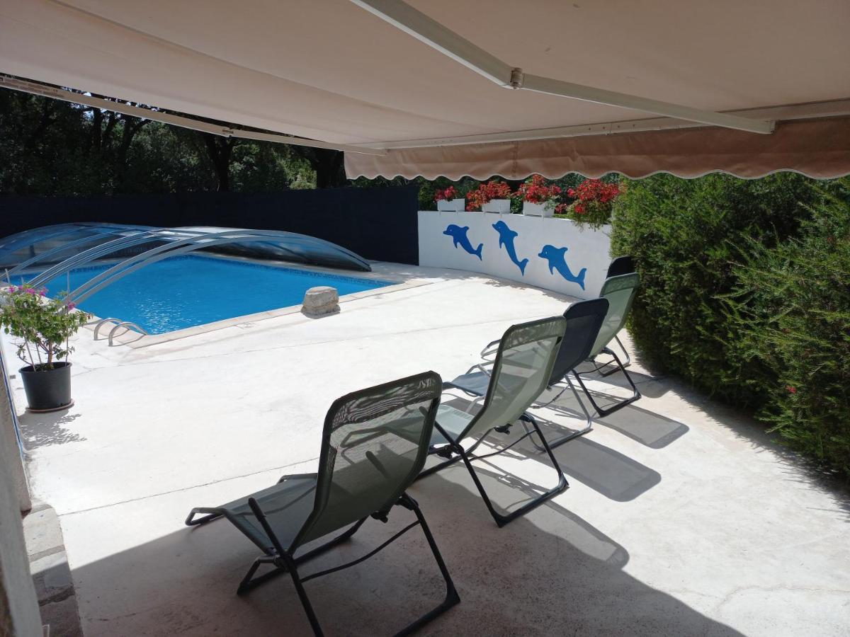 Gites De Plos Appart Chalet Piscine Spa Anduze Luaran gambar